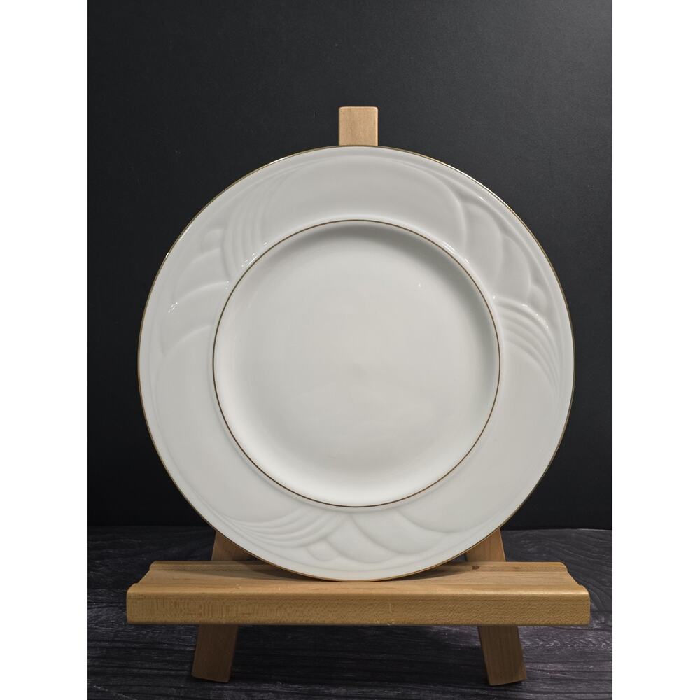 Vintage Lenox Snowdrift Gold Dinner Plate 10.75" NWT Discontinued - Rare